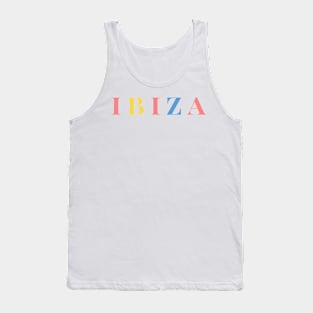 Ibiza Pastel Color Spanish Holiday Tank Top